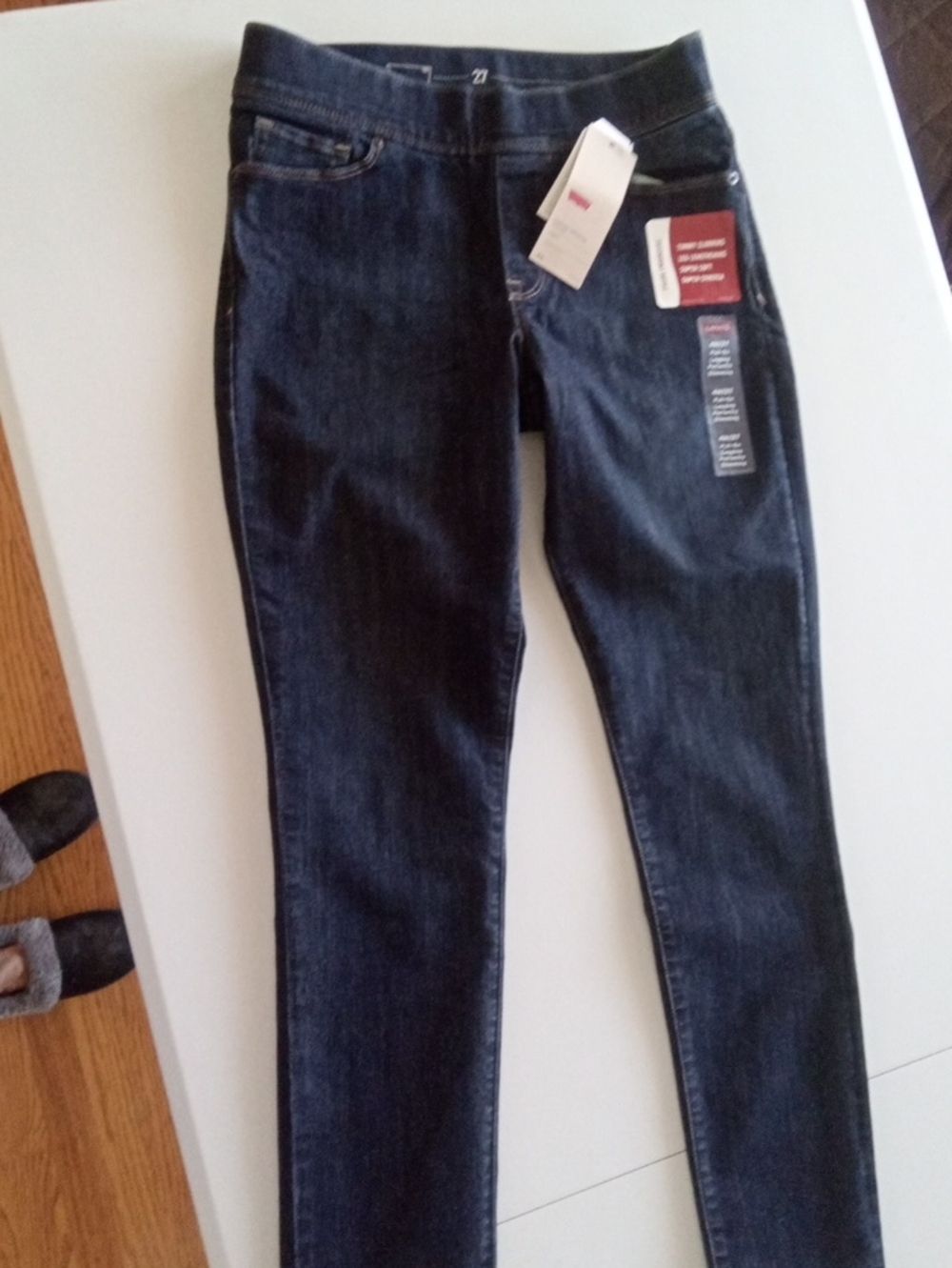 Levi's Dark Indigo Stretch Jeggings - Elastic Waist Slim Fit